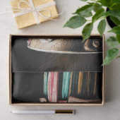 Krijt Geïllustreerde Kerst Notenkraker Tissuepapier (Geschenk)