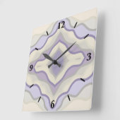Krijt Grijs Lavendel Achtarmige Ster Geometrische  Vierkante Klok (Hoek)
