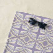 Krijt Grijs Lavendel Octagon Ster Geometrisch Ontw Strandlaken (In situ)