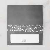 Krijt Hangende Lichtjes Bruiloft Plaatskaarten Plaatskaartje (Buitenkant ongevouwen)
