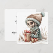 Krijt je maar eens vrolijk feestdagenkaart (Voorkant / Achterkant)