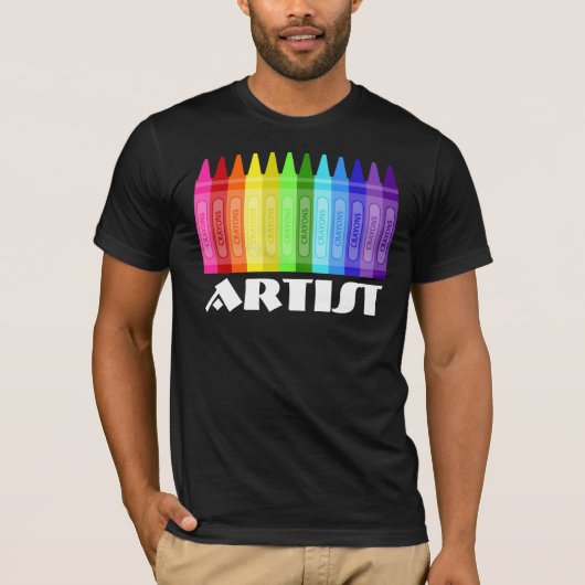 Krijt Kunstenaar T-shirt (Voorkant)