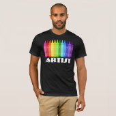Krijt Kunstenaar T-shirt (Voorkant volledig)