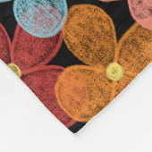 Krijt madeliefjes fleece deken (Hoek)