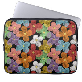 Krijt Madeliefjes Laptop Sleeve
