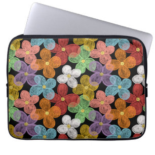 Krijt Madeliefjes Laptop Sleeve