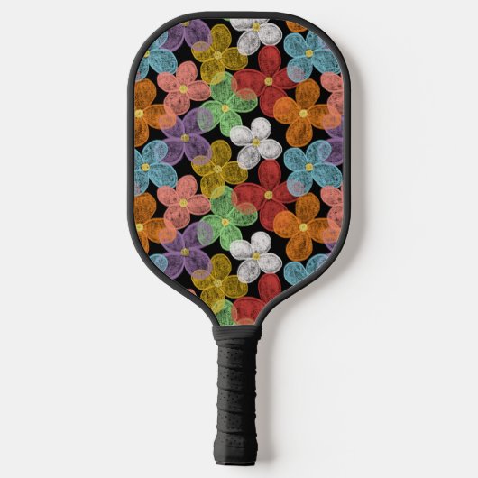 Krijt Madeliefjes Pickleball Paddle (Achterkant)