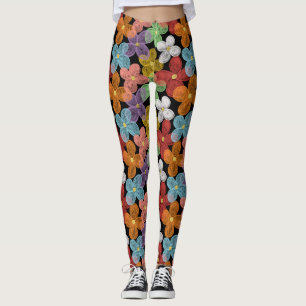 Krijt Madeliefjes Zakmap Leggings