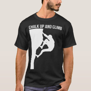 Krijt omhoog en klimmer sport klimmen Boulderi T-shirt