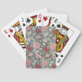 Krijt Patroon (van William Morris) Pokerkaarten