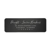 Krijt retour adreslabel