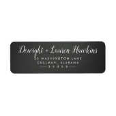 Krijt retour adreslabel etiket (Voorkant)