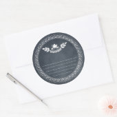 Krijt Retro  recept en bakcadeau Sticker (Envelop)