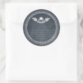 Krijt Retro  recept en bakcadeau Sticker (Tas)