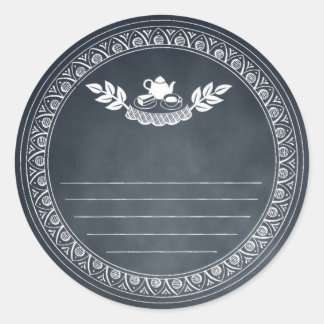 Krijt Retro  recept en bakcadeau Sticker