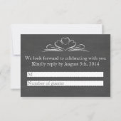 Krijt RSVP voor drank, eten en slechte dansmoves Kaart (Voorkant)