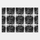 Krijt Sneeuwman-Laat het sneeuwen Inpakpapier Vel (Voorkant 3)