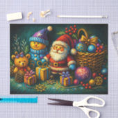 Krijt Tekenen Schattigee Kerstscène Speelgoed Orna Tissuepapier (Craft)