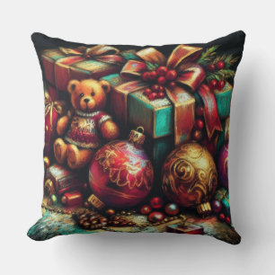Krijt Tekening Kerst Beer Gift Snoep Ornament Kussen