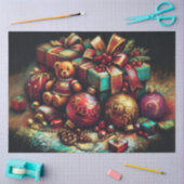 Krijt Tekening Kerst Beer Gift Snoep Ornament Tissuepapier (Craft)