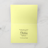 Krijt Tekening Kerstboom Kaarsengel Folie Feestdagenkaart (Binnenlaag)