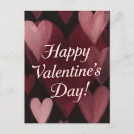 Krijt Vol Hartjes Valentijnsdag Feestdagenkaart