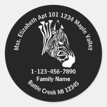 Krijt Wit Verloren Zebra Familie Home Adres Fles