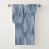 Krijtachtig Abstract in denimblauw Bad Handdoek (Insitu)