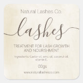 Krijtachtig  wenkbrauwverdikkingsmiddel vierkante sticker (Voorkant)