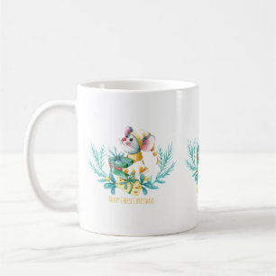 Krijtachtige Kerst Muis Koffiemok