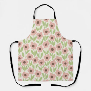 Krijtbloem Tuin Retro Pastel-Geïnspireerd Schort