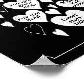 Krijtbord 40e verjaardagscadeau poster (Hoek)