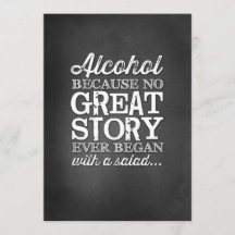 Krijtbord 5x7 Tafelbord Alcohol Omdat