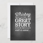 Krijtbord 5x7 Tafelkaart Whiskey Omdat Kaart (Voorkant)