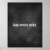 Krijtbord Aangepast Poster (Voorkant)