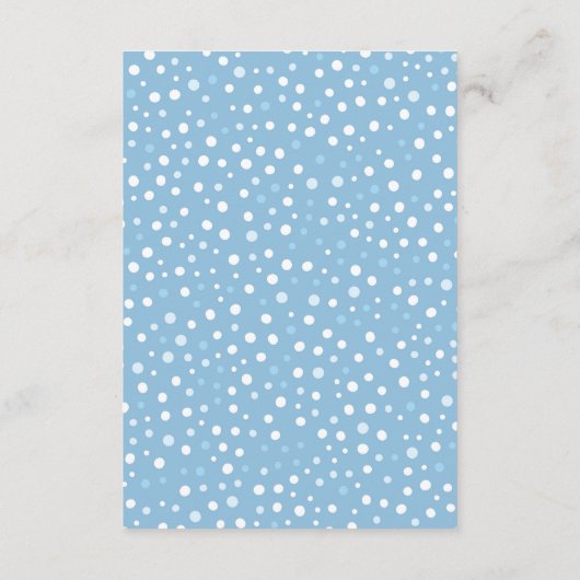 Krijtbord Baby Het is koud buiten Luierloof Informatiekaartje (Achterkant)