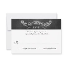 Krijtbord Bat Mitzvah Response RSVP