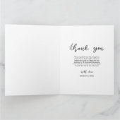 Krijtbord Bedankt Script Wedding Photo Collage (Binnen)