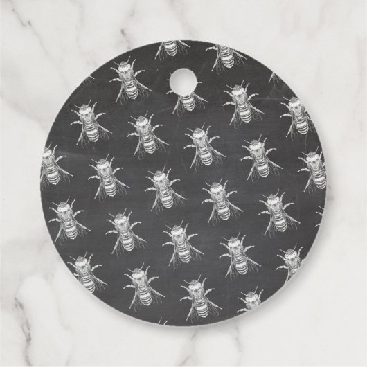  krijtbord bedoeld voor bijenbruiloft bedankjes labels (Achterkant)