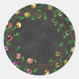 Krijtbord Berry krans Sticker