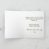 Krijtbord besneeuwde bomen gevouwen fotokaart feestdagen kaart (Binnen)