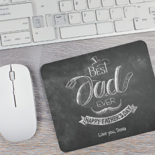Krijtbord Beste Papa Ooit Vaderdag Gepersonaliseer Muismat