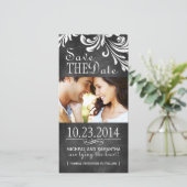 krijtbord Bewaar de datum Fotokaarten Save The Date (Staand voorkant)