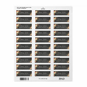 Krijtbord & Bloem Retouradres Label (Full Sheet)