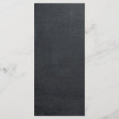 Krijtbord Bloemen Bestek Wedding Menu Cards (Achterkant)