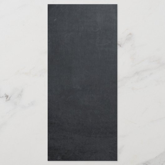 Krijtbord Bloemen Bestek Wedding Menu Cards (Achterkant)