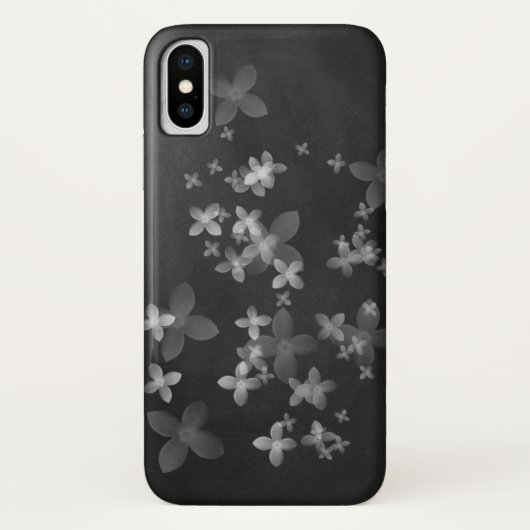 krijtbord bloemen Case-Mate iPhone case (Achterkant)