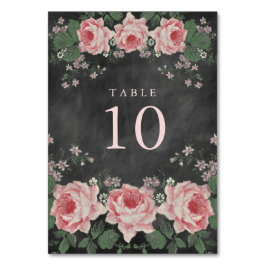 Krijtbord Bloemen Tafel Aantal Kaarten