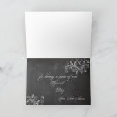 Krijtbord Bloemige Bedankkaart (Binnen)