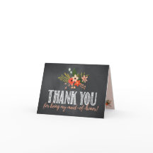 Krijtbord Bloemige Dankbetuiging van de Getuige va